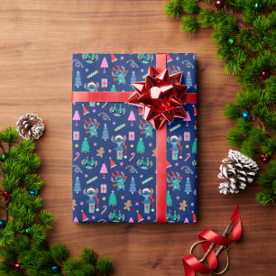 Lilo and Stitch   Stitch Holiday Pattern Wrapping Paper