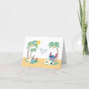 Lilo et Stitch Beach Baby shower Merci
