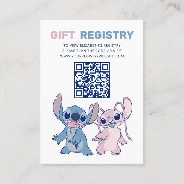 Lilo et Stitch | Carte d'insertion du registre des (Devant)