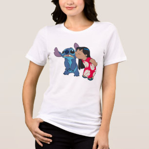 Lilo Kisses Stitch - A Sweet Aloha! Tri-Blend Shirt