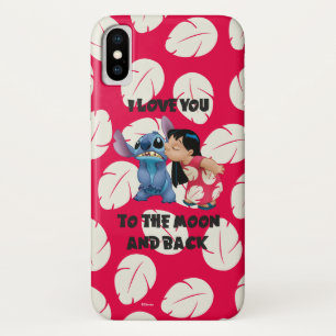 Lilo & Stich   I Love You To The Moon iPhone X Case