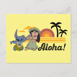 Lilo & Stitch Hula - Aloha! Postcard