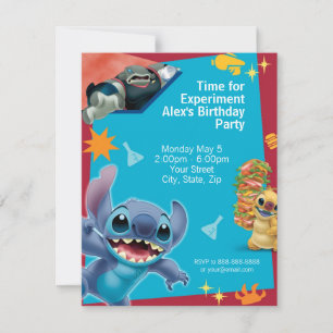 Lilo & Stitch Invitation Anniversaire