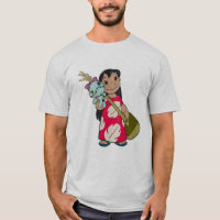 Lilo & Stitch Lilo with red flowered muumuu mumu