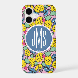 Lilo & Stitch Monogram Pineapple Pattern