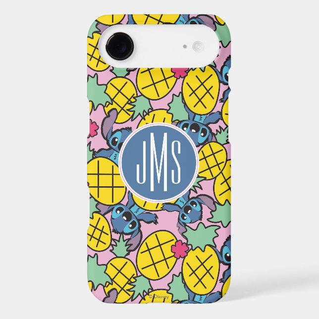 Lilo & Stitch | Monogram Pineapple Pattern Case-Mate iPhone Case (Back)