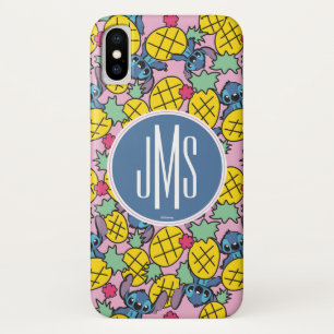 Lilo & Stitch   Monogram Pineapple Pattern iPhone X Case
