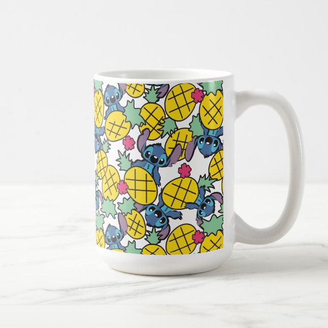 Lilo & Stitch | Pineapple Pattern Coffee Mug (Right)