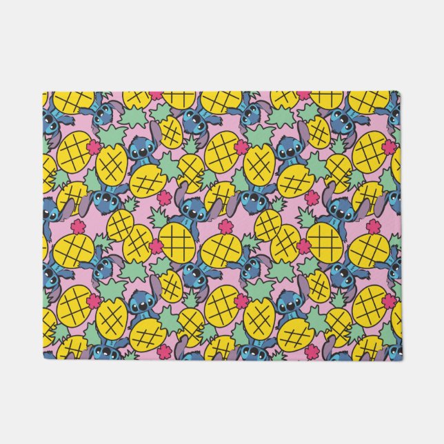 Lilo & Stitch | Pineapple Pattern Doormat (Front)