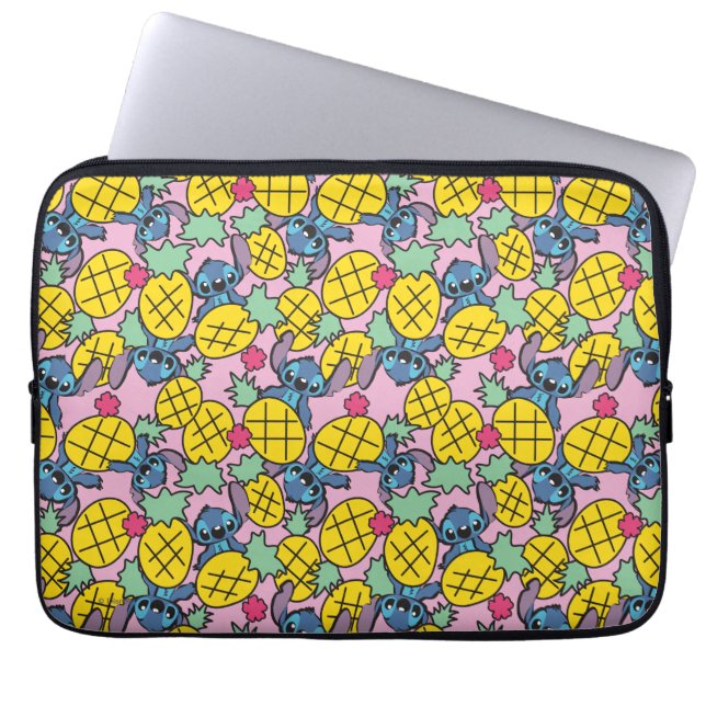Lilo & Stitch | Pineapple Pattern Laptop Sleeve (Front)