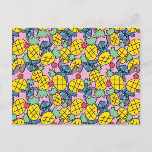 Lilo & Stitch   Pineapple Pattern Postcard