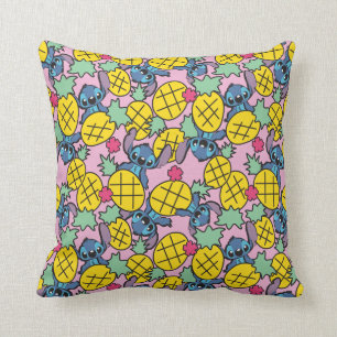 Lilo & Stitch   Pineapple Pattern Throw Pillow