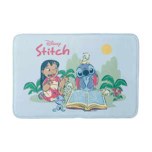 Lilo & Stitch   Reading the Ugly Duckling Bath Mat
