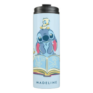 Lilo & Stitch   Reading the Ugly Duckling Thermal Tumbler