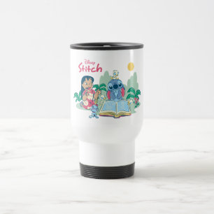 Lilo & Stitch   Reading the Ugly Duckling Travel Mug
