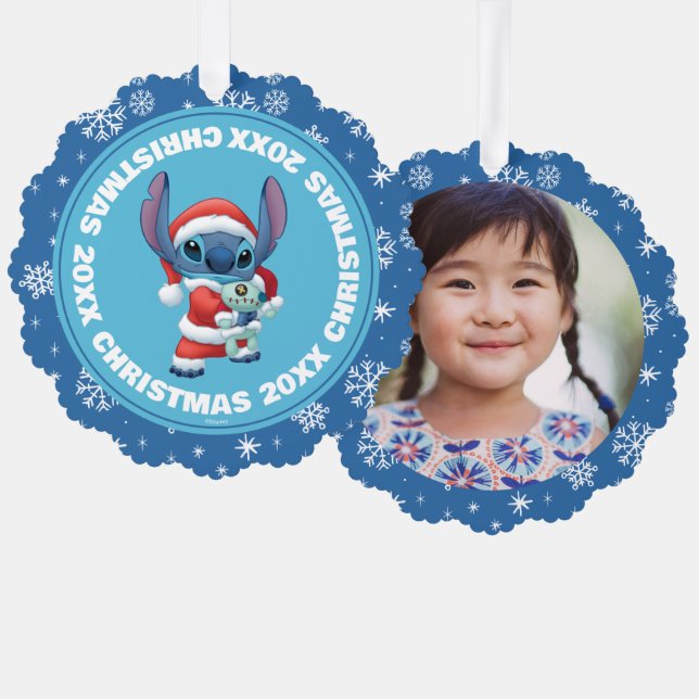 Lilo & Stitch | Santa Claus Stitch Ornament Card (Front/Back)