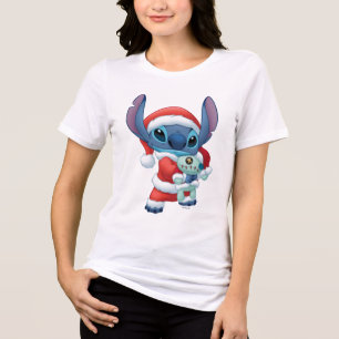 Lilo & Stitch   Santa Claus Stitch Tri-Blend Shirt