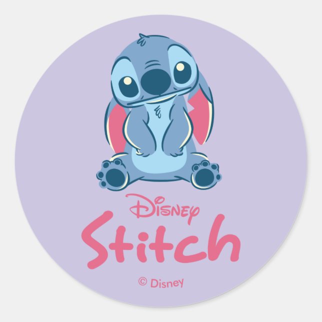 Lilo & Stitch: Stitch Classic Round Sticker (Front)
