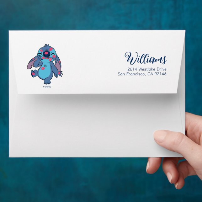 Lilo & Stitch | Stitch Covered in Kisses Envelope (Hand)