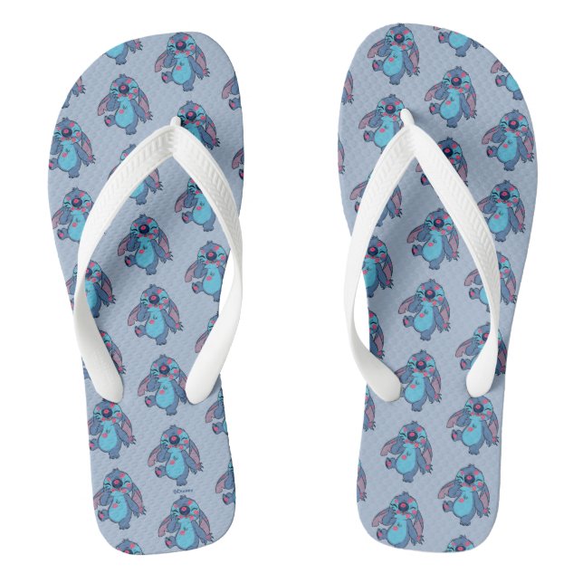 Lilo & Stitch | Stitch Covered in Kisses Flip Flops (Footbed)