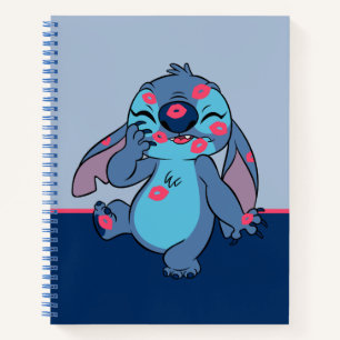 Lilo & Stitch Stitch Covered in Kisses Notebook