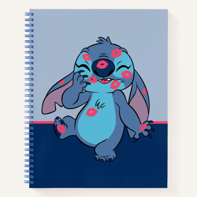 Lilo & Stitch | Stitch Covered in Kisses Notebook (Front)