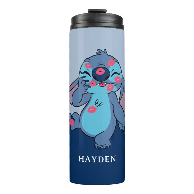Lilo & Stitch | Stitch Covered in Kisses Thermal Tumbler (Front)
