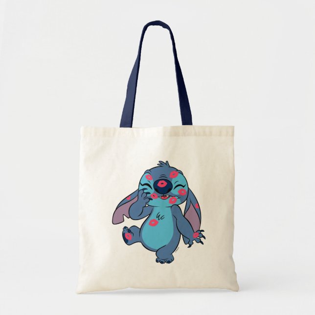Lilo & Stitch | Stitch Covered in Kisses Tote Bag (Front)