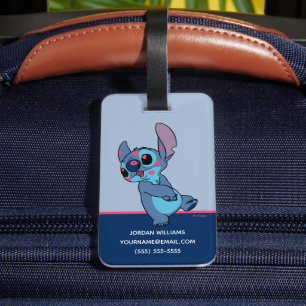 Lilo & Stitch Stitch Valentine Kisses Luggage Tag