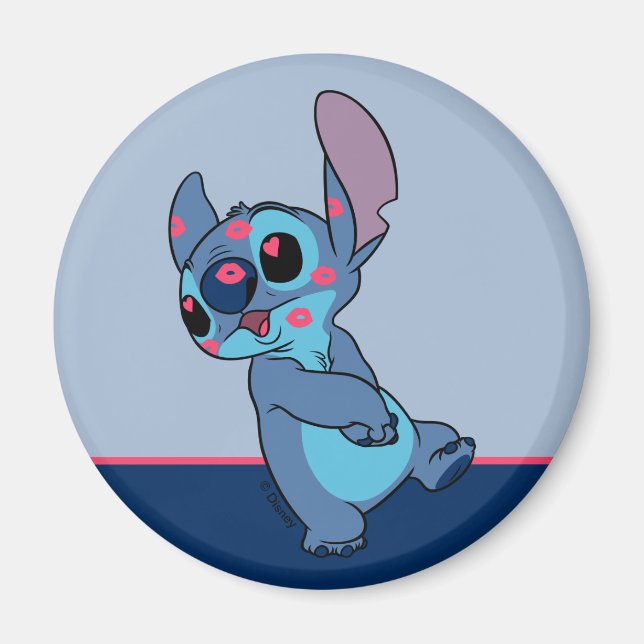 Lilo & Stitch | Stitch Valentine Kisses Magnet (Front)