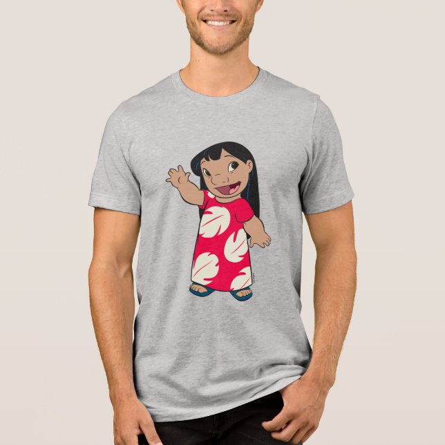 Lilo Waving Tri-Blend Shirt (Front)