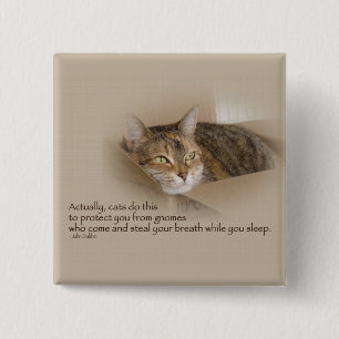 Lily #1 2 inch square button