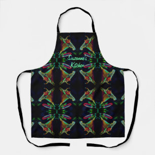 Lily Abstract Flower Art Personalized Apron