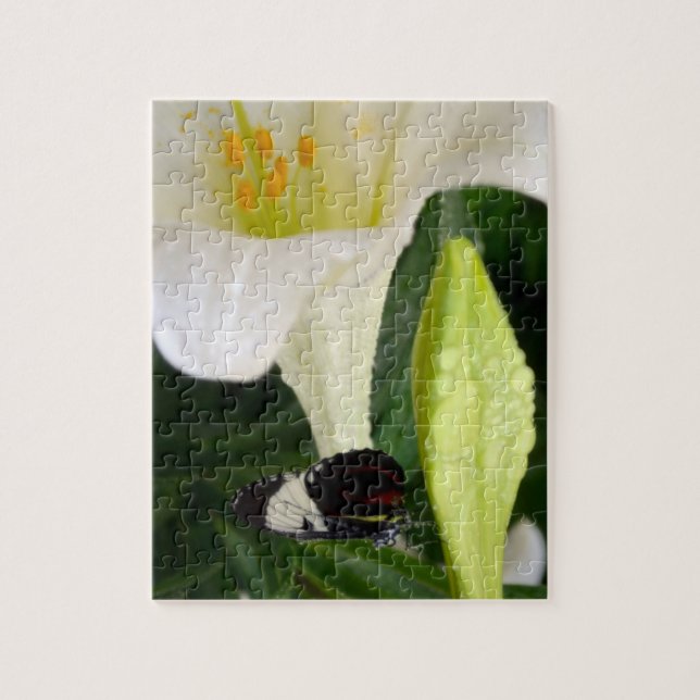 Lily and Butterfly Jigsaw Puzzle (Vertical)