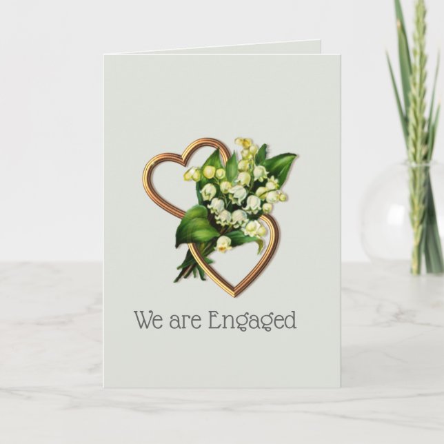 Lily and Hearts, Engagement Announcement (Front)