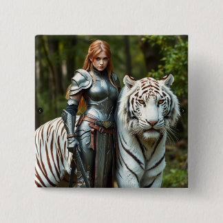 Lily and Shrock 2 Inch Square Button