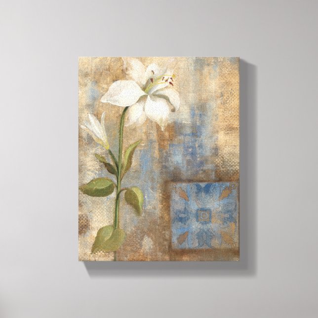 Lily and Tile Canvas Print (Front)