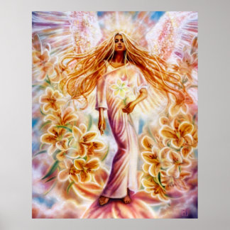Lily Angel by Lisa Iris Poster
