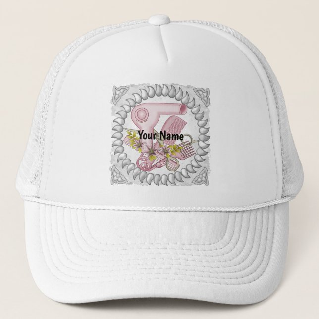 Lily Beauty Parlour  Beautician custom name hat (Front)