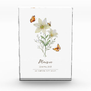 Lily Birth Month Flower Photo Block
