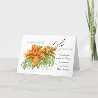 Lily Blank Card