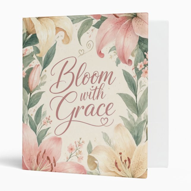 Lily : Bloom with Grace Sweet 16 Binder (Front/Inside)