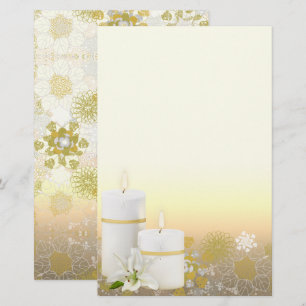 Lily Candle Stationery