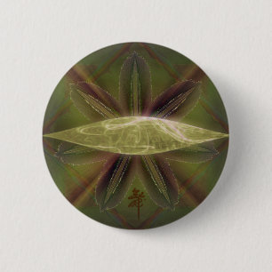 Lily Cocoon Nest Abstract Art 2 Inch Round Button