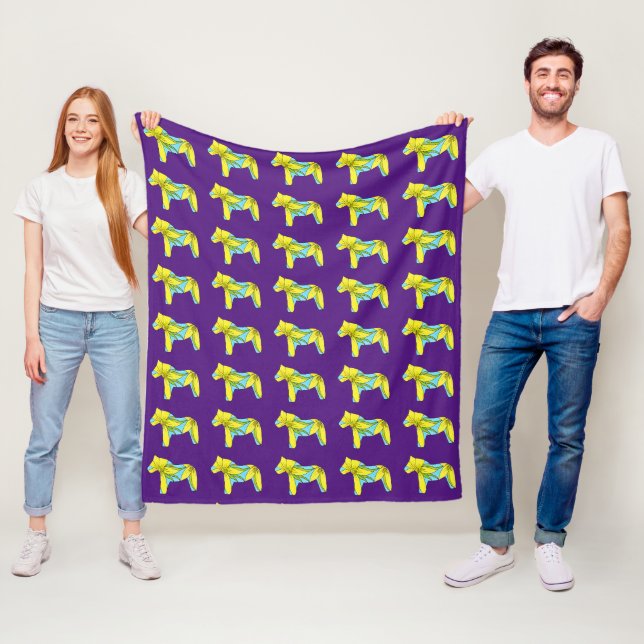 Lily Dala Horse Fleece Blanket (In Situ)
