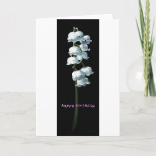 LILY DE LA CARTE D'ANNIVERSAIRE DE LA VALLÉE