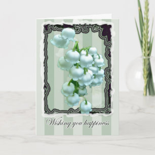 Lily de la carte de bonheur Mariage de la vallée