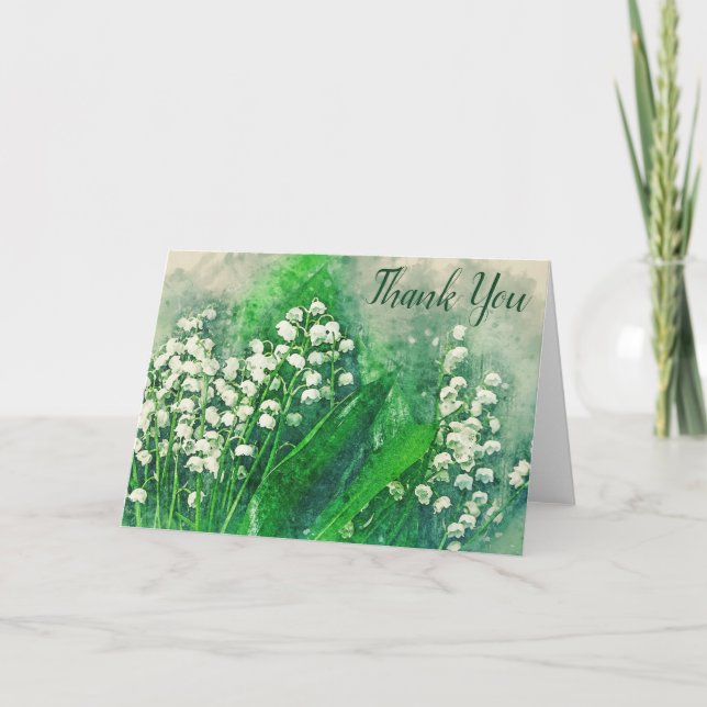 Lily de la Carte de remerciements de la Vallée (Devant)