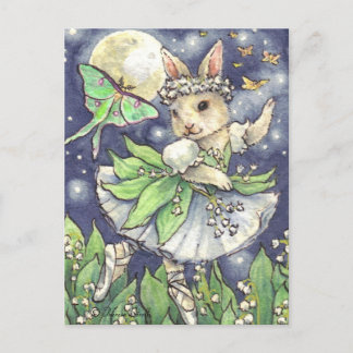 Lily de la vallée Ballerina Bunny Carte postale