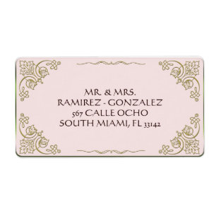 Lily De La Vallée - Blank Étiquette de adresse